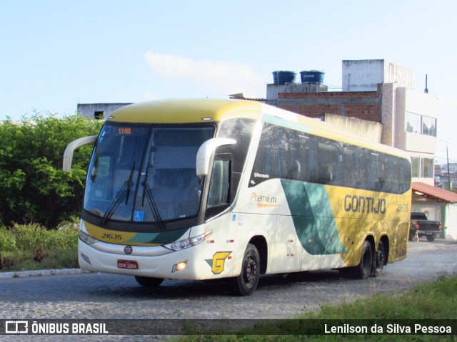 Empresa Gontijo de Transportes 21635 na cidade de Caruaru, Pernambuco, Brasil, por Lenilson da Silva Pessoa. Número da foto: #12364173.