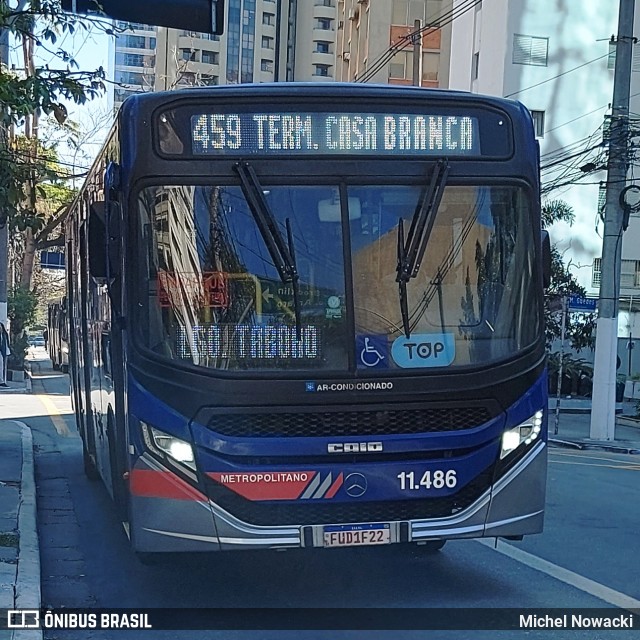 Viação Pirajuçara 11.486 na cidade de São Paulo, São Paulo, Brasil, por Michel Nowacki. Número da foto: #12365421.