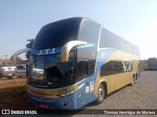 JTI Transportes e Turismo 3020 na cidade de Goiânia, Goiás, Brasil, por Thomas Henrique de Moraes. Número da foto: #12362955.