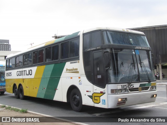 Empresa Gontijo de Transportes 11505 na cidade de Rio de Janeiro, Rio de Janeiro, Brasil, por Paulo Alexandre da Silva. Número da foto: #12364444.