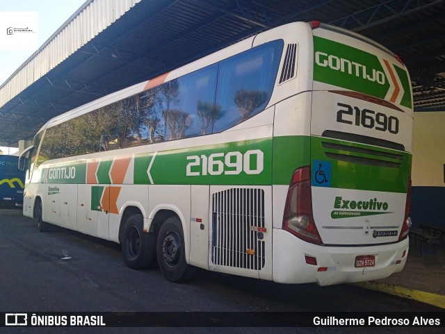 Empresa Gontijo de Transportes 21690 na cidade de Lambari, Minas Gerais, Brasil, por Guilherme Pedroso Alves. Número da foto: #12363580.