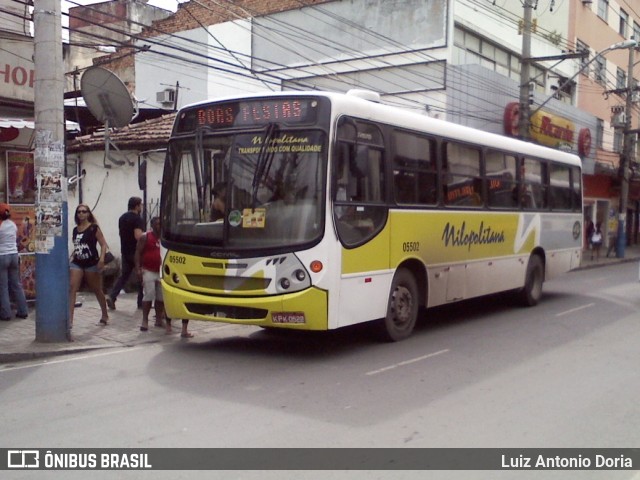 Viação Nilopolitana 05502 na cidade de Nilópolis, Rio de Janeiro, Brasil, por Luiz Antonio Doria. Número da foto: #12363413.