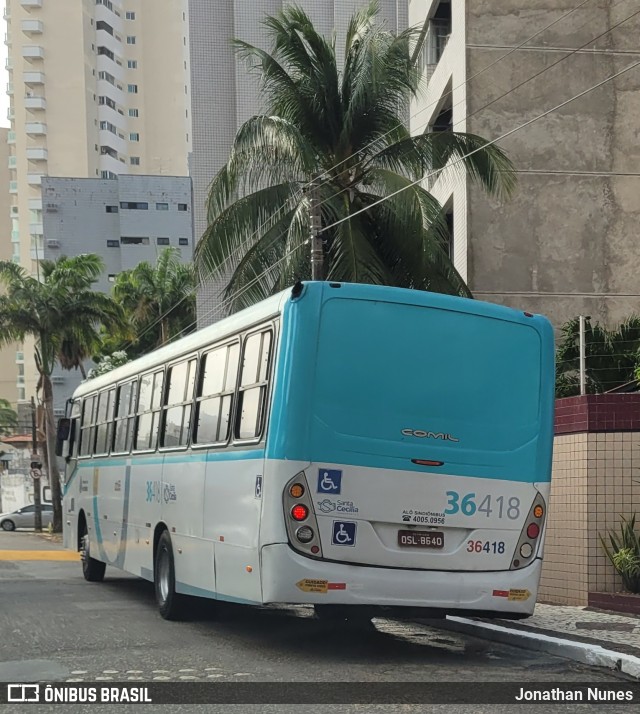 Viação Santa Cecília 36418 na cidade de Fortaleza, Ceará, Brasil, por Jonathan Nunes. Número da foto: #12364514.