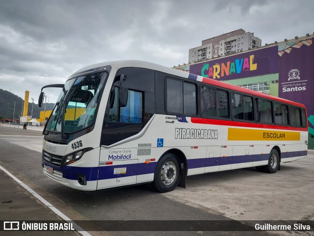 Viação Piracicabana 4536 na cidade de Santos, São Paulo, Brasil, por Guilherme Silva. Número da foto: #12362834.