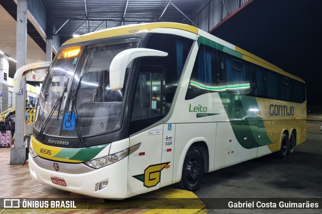 Empresa Gontijo de Transportes 16515 na cidade de João Monlevade, Minas Gerais, Brasil, por Gabriel Costa Guimarães. Número da foto: #12363050.