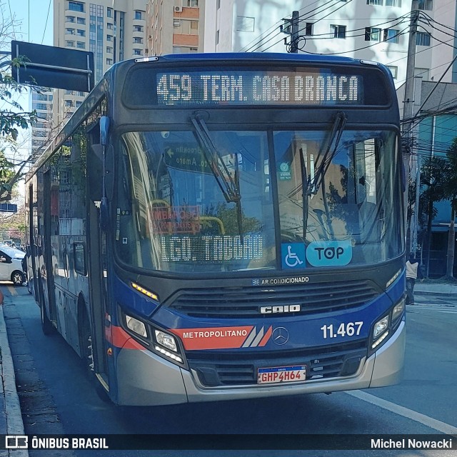 Viação Pirajuçara 11.467 na cidade de São Paulo, São Paulo, Brasil, por Michel Nowacki. Número da foto: #12365440.