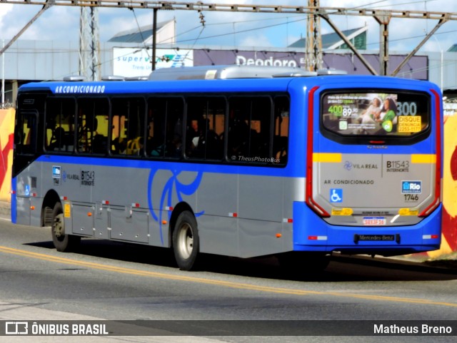 Viação Vila Real B11543 na cidade de Rio de Janeiro, Rio de Janeiro, Brasil, por Matheus Breno. Número da foto: #12367006.