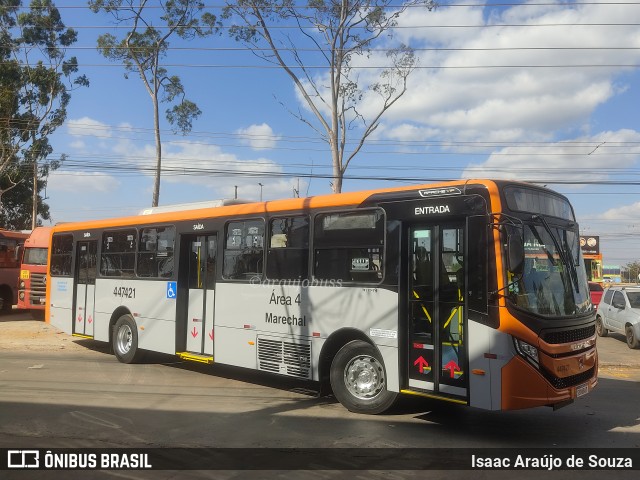 Auto Viação Marechal Brasília 447421 na cidade de Recanto das Emas, Distrito Federal, Brasil, por Isaac Araújo de Souza. Número da foto: #12365955.