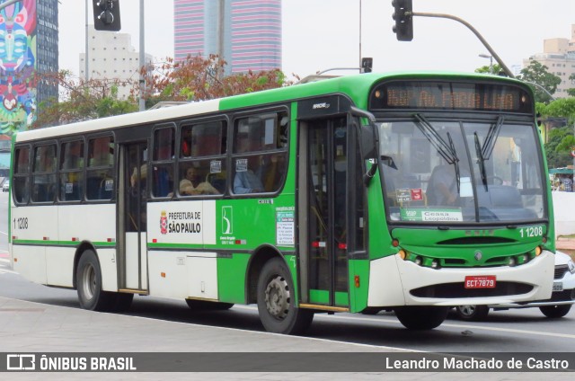 Viação Santa Brígida 1 1208 na cidade de São Paulo, São Paulo, Brasil, por Leandro Machado de Castro. Número da foto: #12366985.