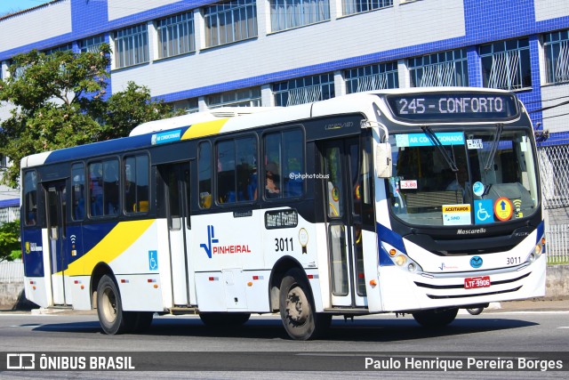 Viação Pinheiral 3011 na cidade de Volta Redonda, Rio de Janeiro, Brasil, por Paulo Henrique Pereira Borges. Número da foto: #12366168.