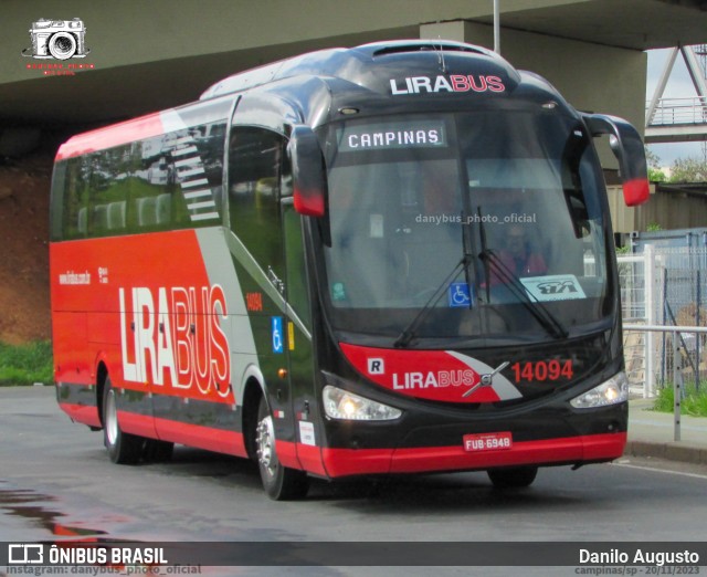 Lirabus 14094 na cidade de Campinas, São Paulo, Brasil, por Danilo Augusto. Número da foto: #12367759.