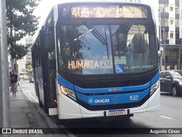 Viação Nossa Senhora das Graças A71519 na cidade de Rio de Janeiro, Rio de Janeiro, Brasil, por Augusto César. Número da foto: #12365635.