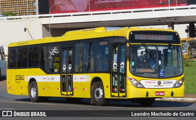 Viação Pioneira 223883 na cidade de Brasília, Distrito Federal, Brasil, por Leandro Machado de Castro. Número da foto: #12366917.