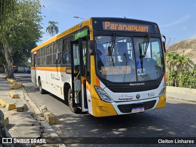 Transportes Paranapuan B10016 na cidade de Rio de Janeiro, Rio de Janeiro, Brasil, por Cleiton Linhares. Número da foto: #12367105.