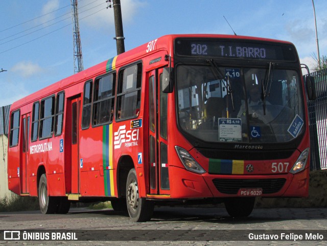 Empresa Metropolitana 507 na cidade de Recife, Pernambuco, Brasil, por Gustavo Felipe Melo. Número da foto: #12367342.