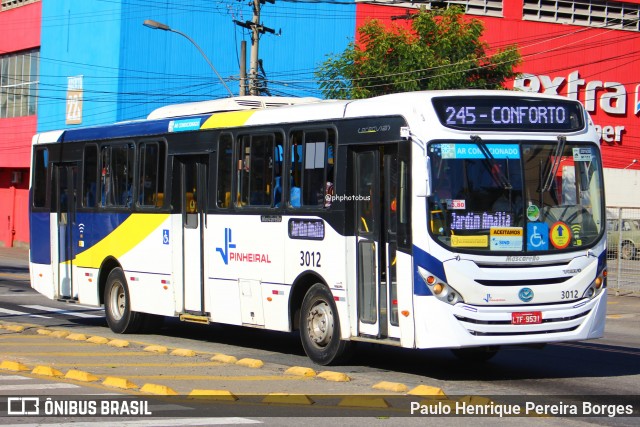 Viação Pinheiral 3012 na cidade de Volta Redonda, Rio de Janeiro, Brasil, por Paulo Henrique Pereira Borges. Número da foto: #12366178.