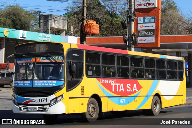 TTA S.A. - Línea 96 071 na cidade de San Lorenzo, Central, Paraguai, por José Paredes. Número da foto: #12367615.