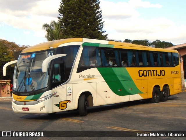 Empresa Gontijo de Transportes 19420 na cidade de Três Corações, Minas Gerais, Brasil, por Fábio Mateus Tibúrcio. Número da foto: #12300475.