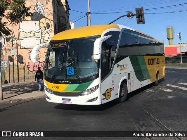 Empresa Gontijo de Transportes 7105 na cidade de Belo Horizonte, Minas Gerais, Brasil, por Paulo Alexandre da Silva. Número da foto: #12300087.