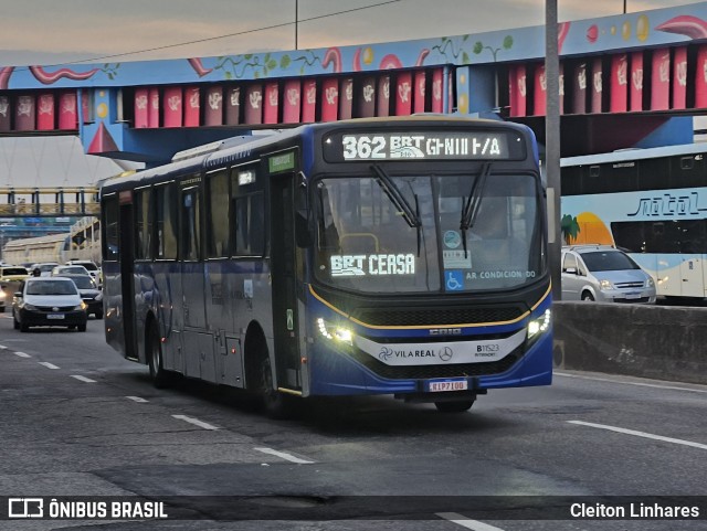 Viação Vila Real B11523 na cidade de Rio de Janeiro, Rio de Janeiro, Brasil, por Cleiton Linhares. Número da foto: #12300579.