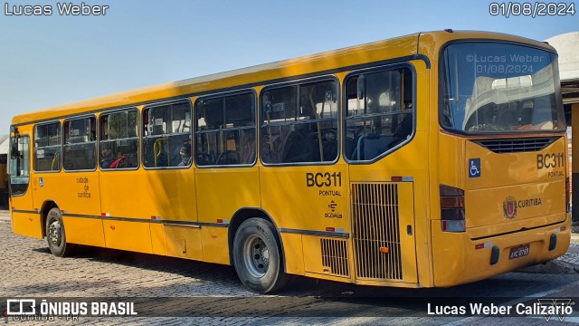 Transporte Coletivo Glória BC311 na cidade de Curitiba, Paraná, Brasil, por Lucas Weber Calizario. Número da foto: #12299861.