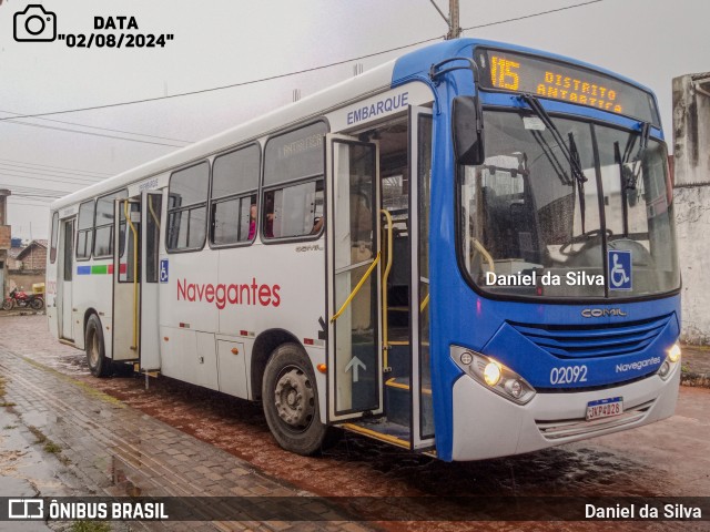 Consórcio Navegantes - 02 > Viação São Jorge > Transurb Transporte Urbano 02092 na cidade de João Pessoa, Paraíba, Brasil, por Daniel da Silva. Número da foto: #12301147.