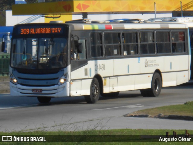Real Auto Ônibus C41430 na cidade de Rio de Janeiro, Rio de Janeiro, Brasil, por Augusto César. Número da foto: #12299804.