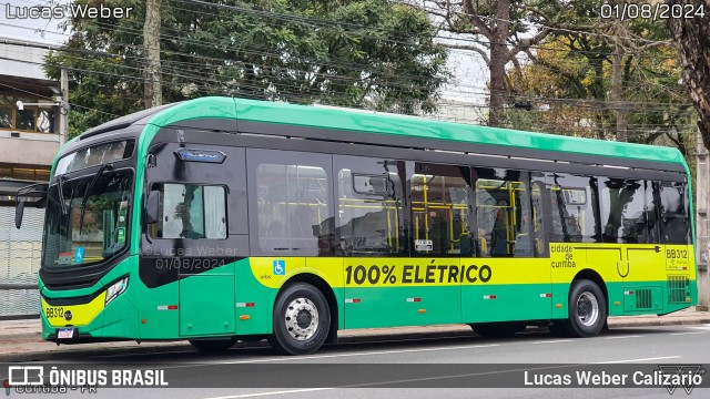 Transporte Coletivo Glória BB312 na cidade de Curitiba, Paraná, Brasil, por Lucas Weber Calizario. Número da foto: #12299859.