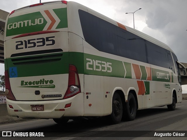 Empresa Gontijo de Transportes 21535 na cidade de Rio de Janeiro, Rio de Janeiro, Brasil, por Augusto César. Número da foto: #12299810.