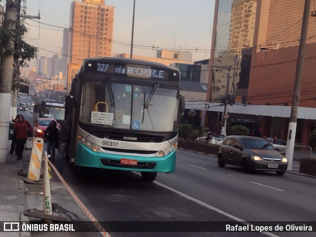 Auto Viação Urubupungá 00317 na cidade de Osasco, São Paulo, Brasil, por Rafael Lopes de Oliveira. Número da foto: #12300768.