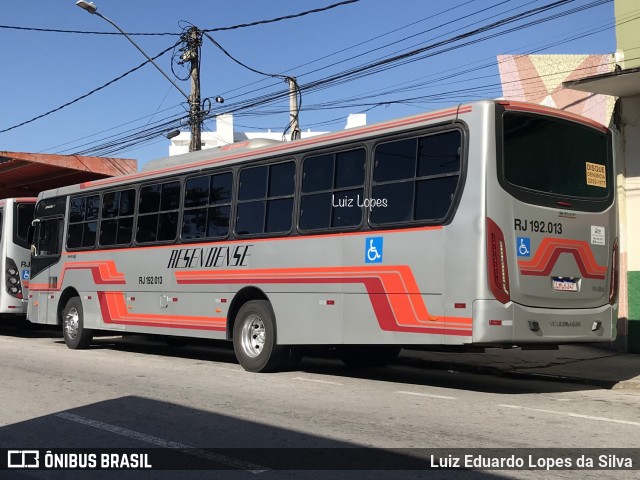 Viação Resendense RJ 192.013 na cidade de Resende, Rio de Janeiro, Brasil, por Luiz Eduardo Lopes da Silva. Número da foto: #12299724.