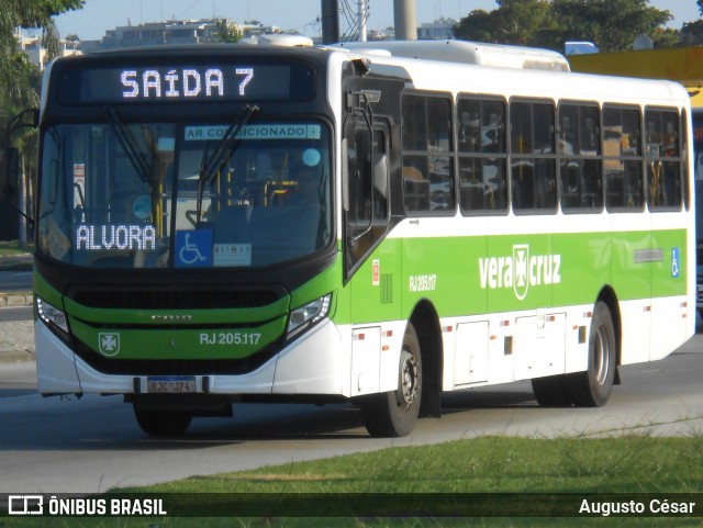 Viação Vera Cruz RJ 205.117 na cidade de Rio de Janeiro, Rio de Janeiro, Brasil, por Augusto César. Número da foto: #12299794.