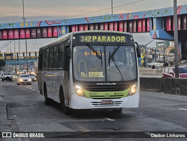 Viação Pavunense B32817 na cidade de Rio de Janeiro, Rio de Janeiro, Brasil, por Cleiton Linhares. Número da foto: #12300587.