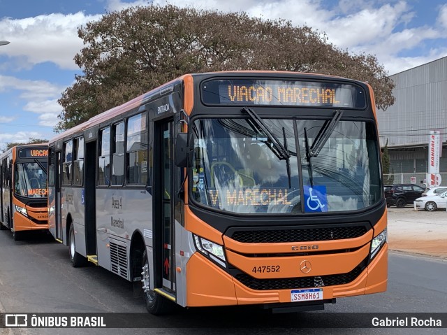 Auto Viação Marechal Brasília 447552 na cidade de Taguatinga, Distrito Federal, Brasil, por Gabriel Rocha. Número da foto: #12368274.