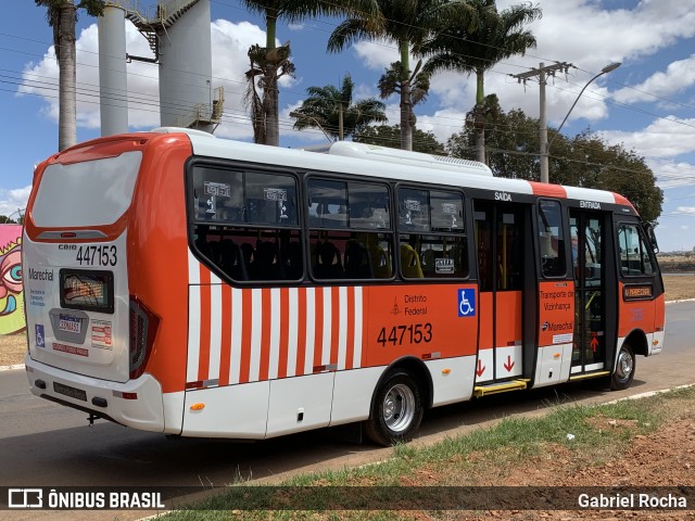 Auto Viação Marechal Brasília 447153 na cidade de Taguatinga, Distrito Federal, Brasil, por Gabriel Rocha. Número da foto: #12368266.