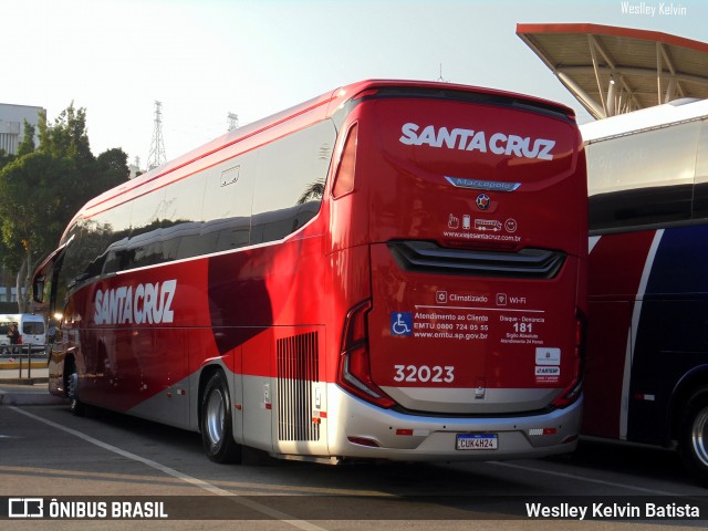 Viação Santa Cruz 32023 na cidade de Aparecida, São Paulo, Brasil, por Weslley Kelvin Batista. Número da foto: #12369235.