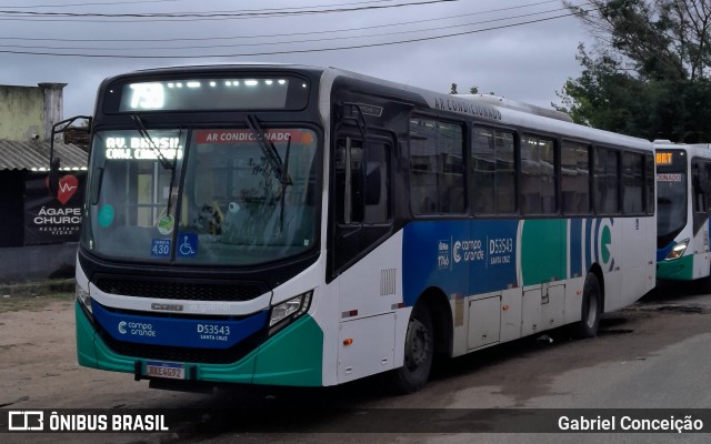 Transportes Campo Grande D53543 na cidade de Rio de Janeiro, Rio de Janeiro, Brasil, por Gabriel Conceição. Número da foto: #12368288.