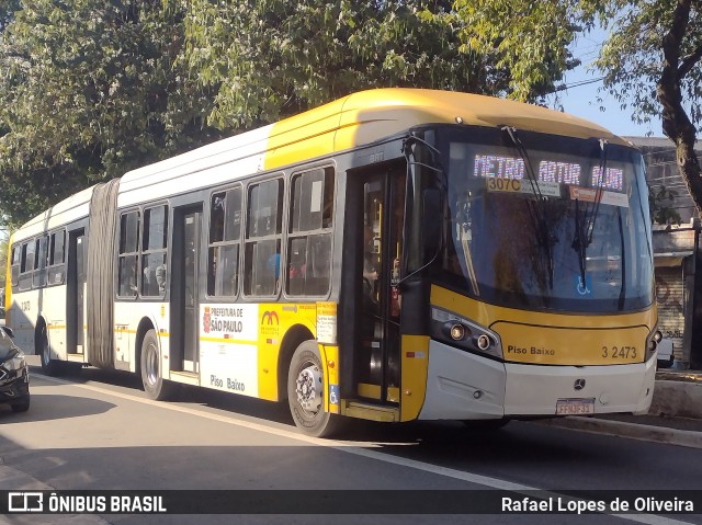 Viação Metrópole Paulista - Zona Leste 3 2473 na cidade de São Paulo, São Paulo, Brasil, por Rafael Lopes de Oliveira. Número da foto: #12369740.