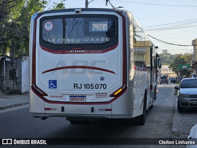 Auto Viação ABC RJ 105.070 na cidade de São Gonçalo, Rio de Janeiro, Brasil, por Cleiton Linhares. Número da foto: #12368446.