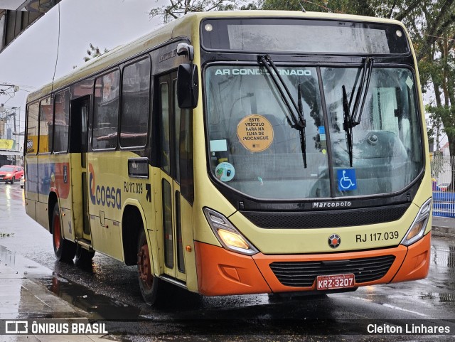 Coesa Transportes RJ 117.039 na cidade de São Gonçalo, Rio de Janeiro, Brasil, por Cleiton Linhares. Número da foto: #12368458.