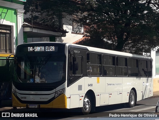 Pontual Sul Transporte e Turismo 6450 na cidade de Botucatu, São Paulo, Brasil, por Pedro Henrique de Oliveira. Número da foto: #12368106.