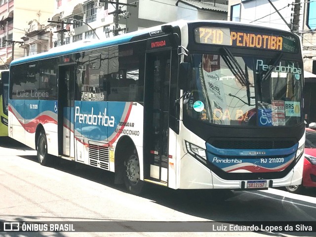 Viação Pendotiba RJ 211.039 na cidade de Niterói, Rio de Janeiro, Brasil, por Luiz Eduardo Lopes da Silva. Número da foto: #12368303.