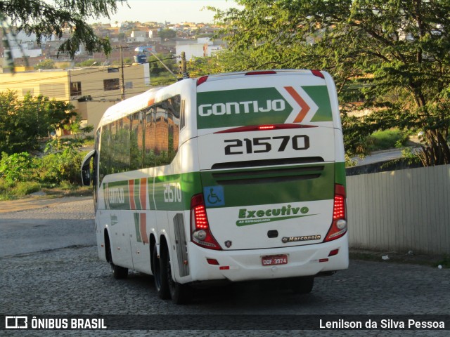 Empresa Gontijo de Transportes 21570 na cidade de Caruaru, Pernambuco, Brasil, por Lenilson da Silva Pessoa. Número da foto: #12369086.