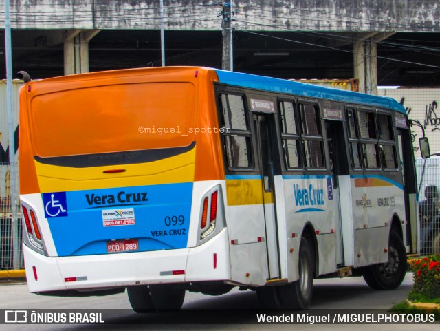 Expresso Vera Cruz 099 na cidade de Jaboatão dos Guararapes, Pernambuco, Brasil, por Wendel Miguel /MIGUELPHOTOBUS. Número da foto: #12370001.