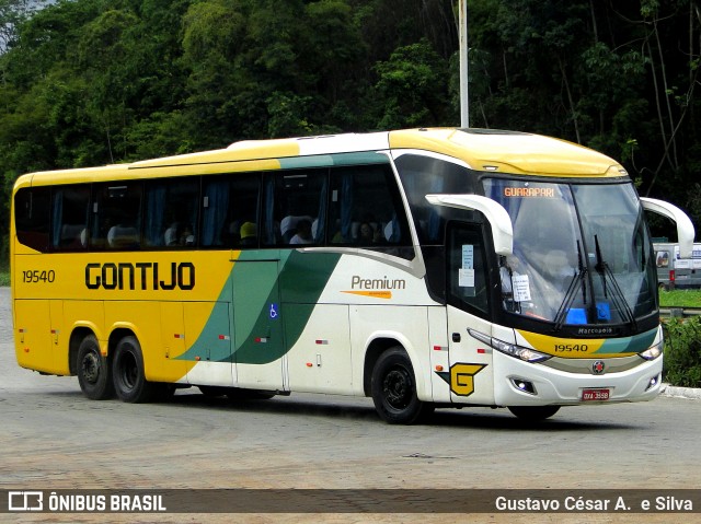 Empresa Gontijo de Transportes 19540 na cidade de Manhuaçu, Minas Gerais, Brasil, por Gustavo César A.  e Silva. Número da foto: #12371932.