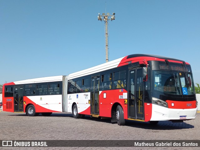 Itajaí Transportes Coletivos 2081 na cidade de Campinas, São Paulo, Brasil, por Matheus Gabriel dos Santos. Número da foto: #12371866.