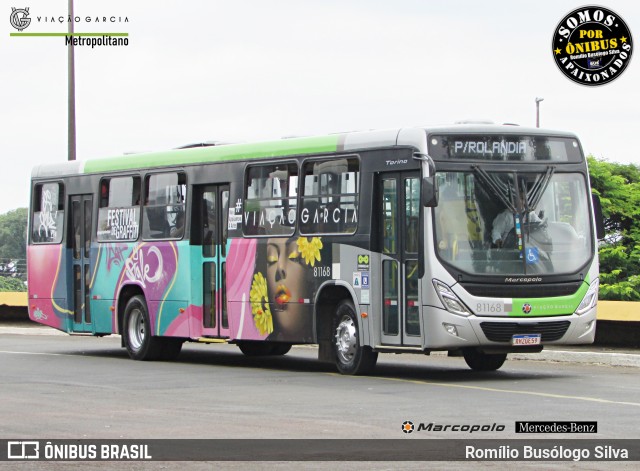 Viação Garcia 81168 na cidade de Londrina, Paraná, Brasil, por Romílio Busólogo Silva . Número da foto: #12372453.