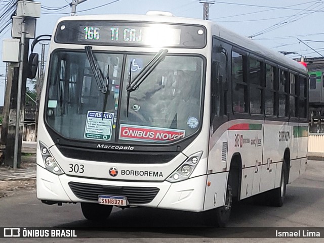 Borborema Imperial Transportes 303 na cidade de Recife, Pernambuco, Brasil, por Ismael Lima. Número da foto: #12370106.