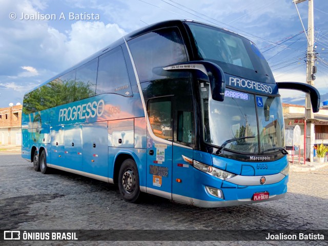 Auto Viação Progresso 6058 na cidade de Belo Jardim, Pernambuco, Brasil, por Joalison Batista. Número da foto: #12372221.