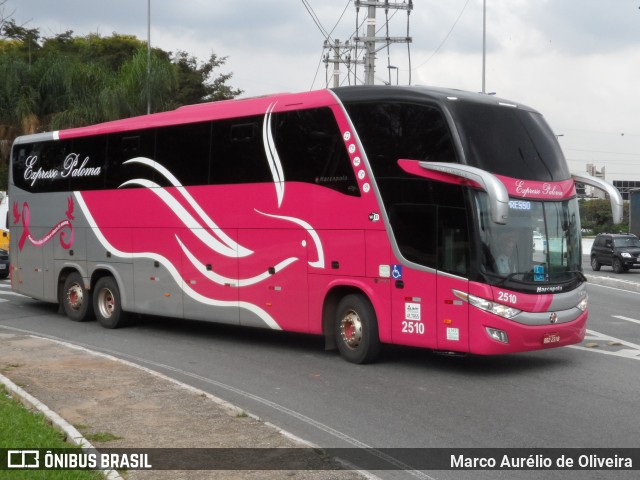 Expresso Paloma 2510 na cidade de São Paulo, São Paulo, Brasil, por Marco Aurélio de Oliveira. Número da foto: #12372192.